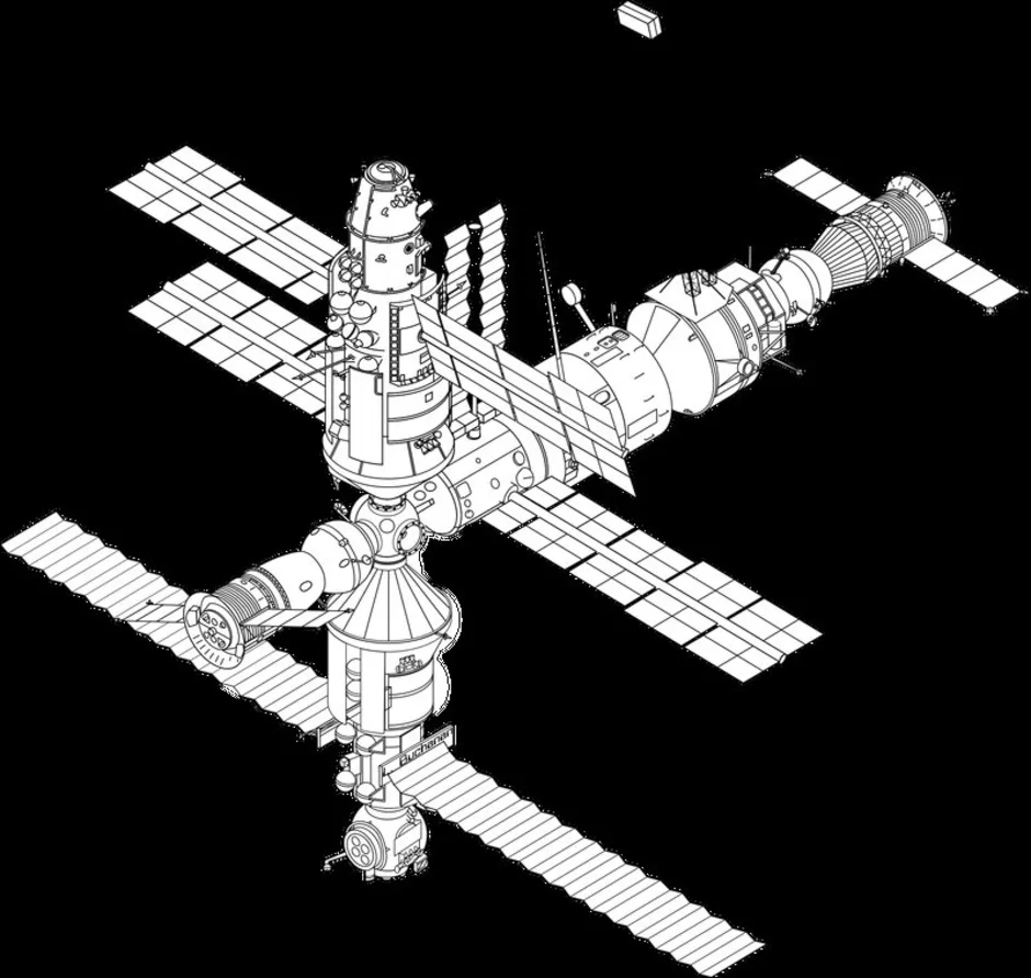 Рисунки космической станции