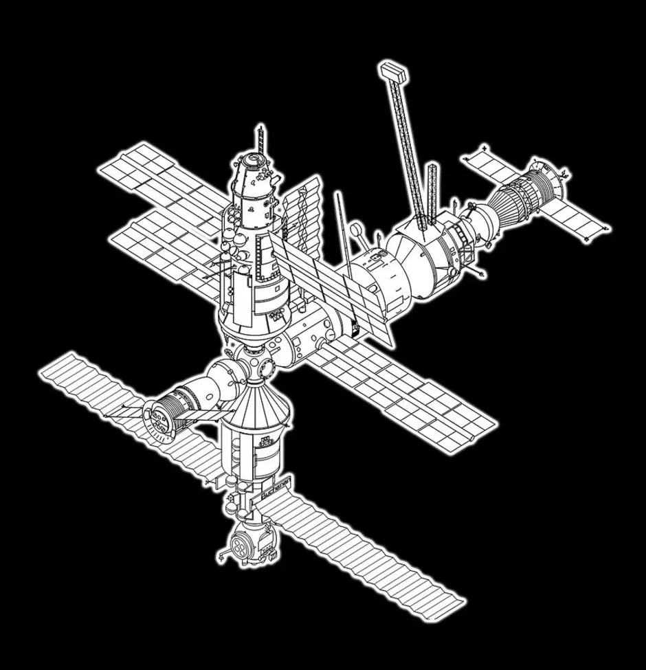 Рисунки космической станции