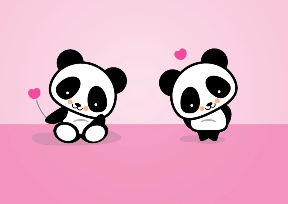 Пандочка блоггер. Панда. Панда рисунок. Милые пандочки. Панды мультяшные.