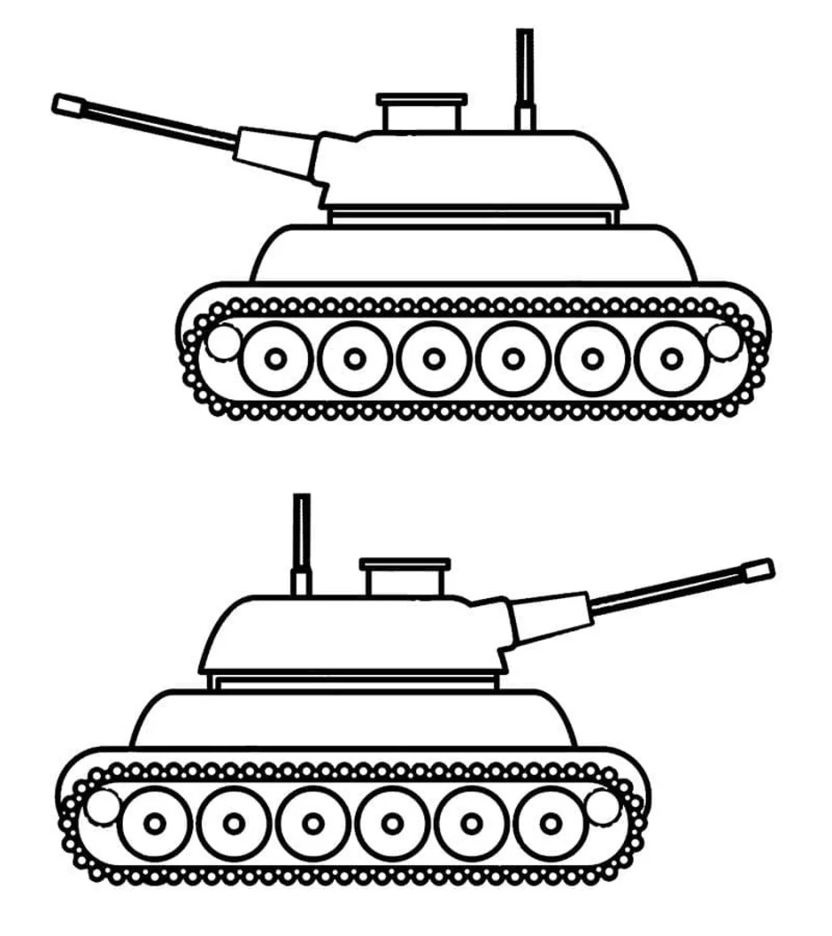 Рисунок два танка