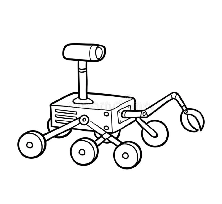 Луноход рисунок для детей 1 класса окружающий мир