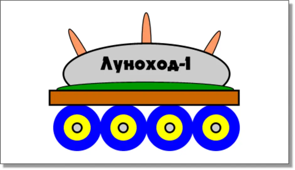 Луноход рисунок для 1 класса окружающий мир