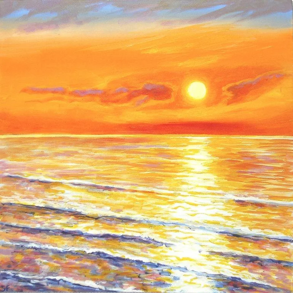 Красивые рисунки моря. Солнце живопись. Закат на море. Закат живопись. Картина закат.