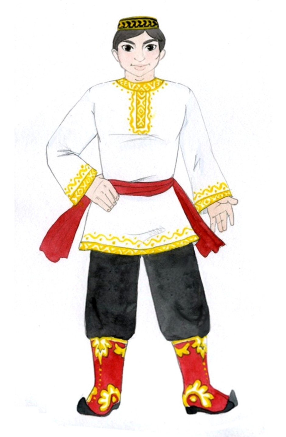 Татарский национальный костюм мужской