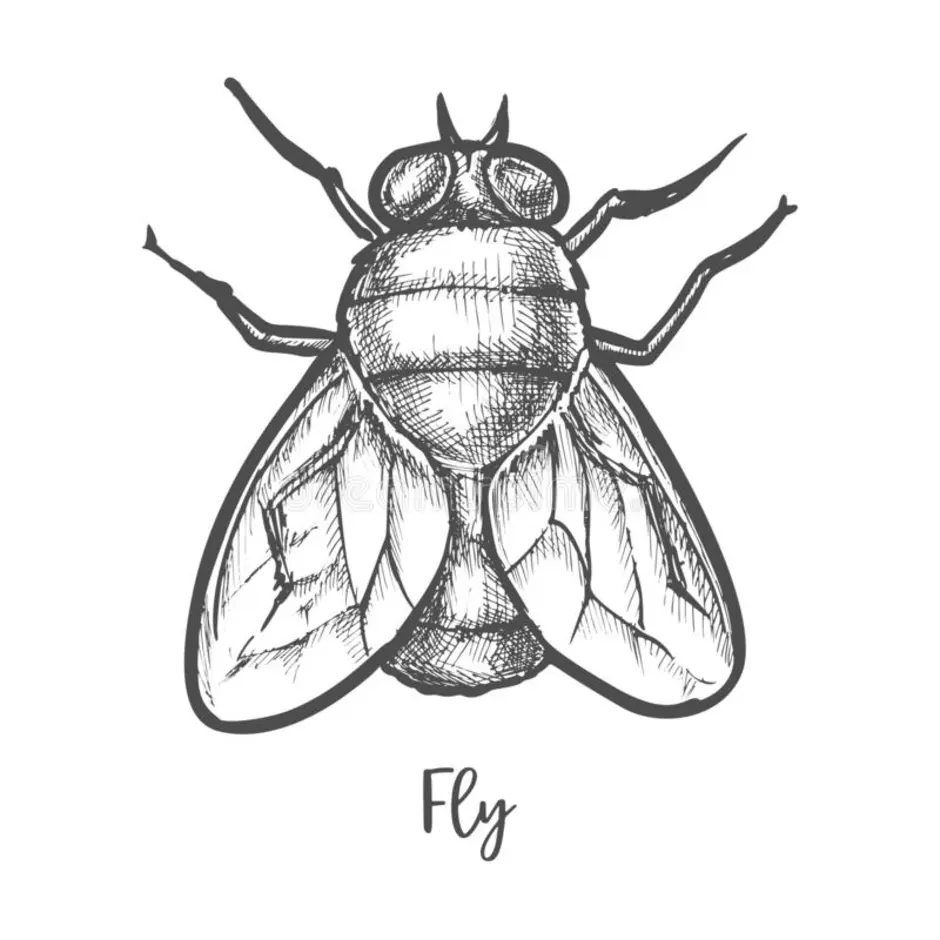 Картинки муха для срисовки