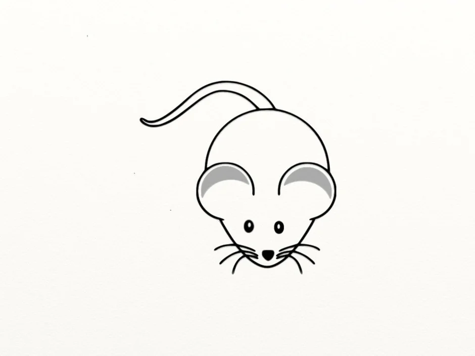 Как легко нарисовать мышку. Мышь для срисовки. Рисунок мыши для срисовки. Рисунки для срисовки маленькие и легкие. Легкие рисунки для срисовывания маленькие.