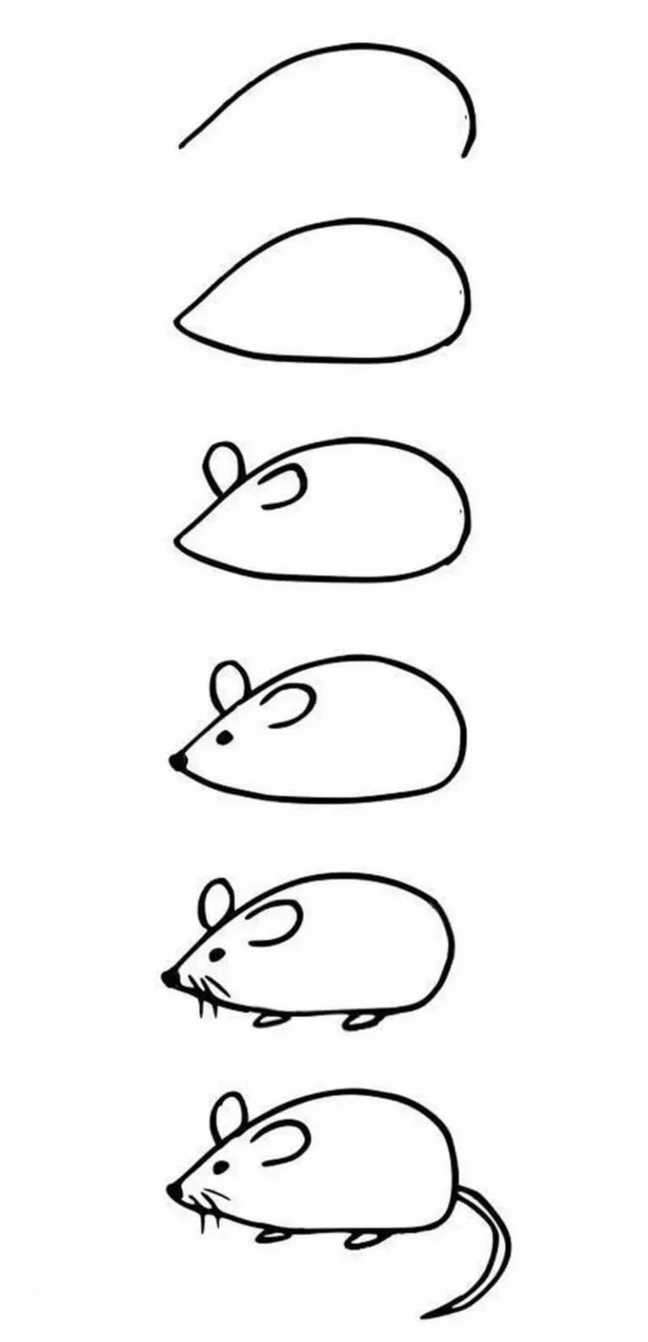 Как легко нарисовать мышку. Легкое рисование для детей. Рисунки для детей легкие для срисовки. Пошаговое рисование для детей. Мышка для рисования.