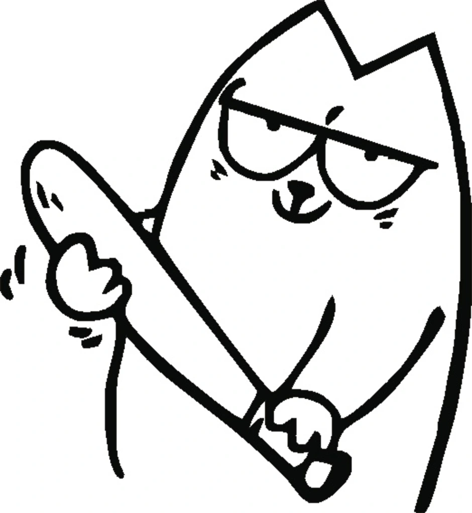 Рисунки карандашом кот саймон