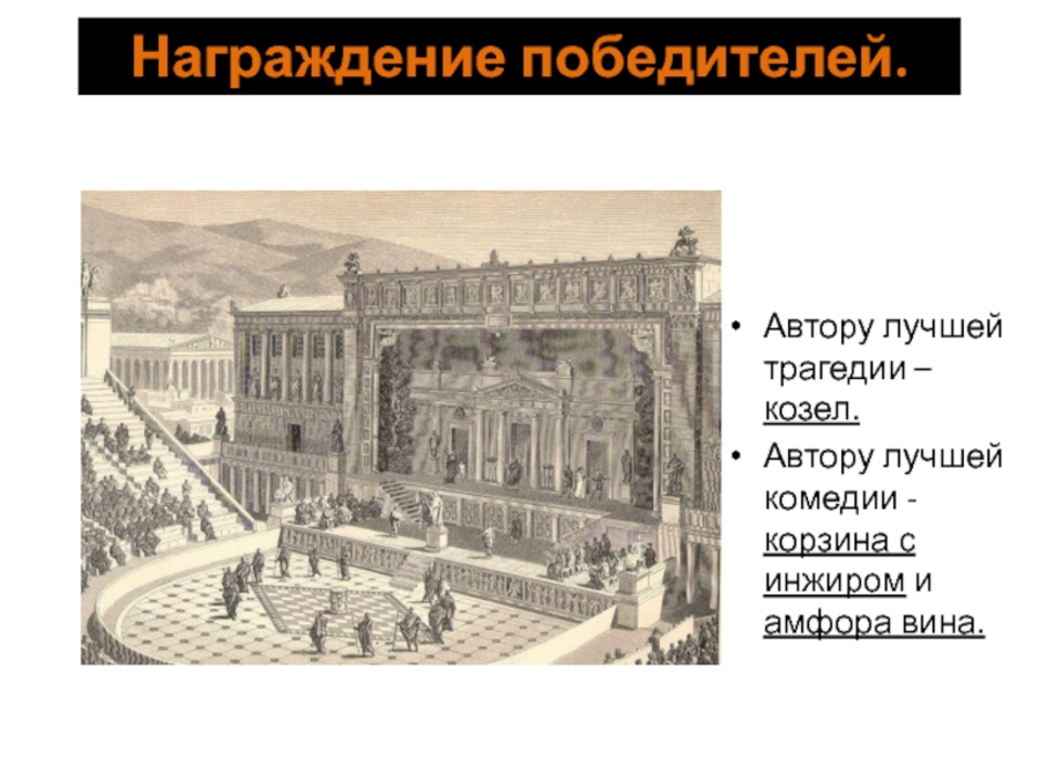 Краткий пересказ в афинском театре. Театр в Афинах 5 класс. В театре Диониса 5 класс. Афинский театр презентация 5. На представлении трагедии в афинском театре.