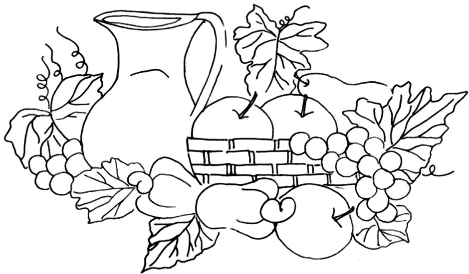 Как нарисовать вазу для фруктов