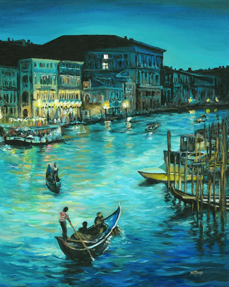 Романсы баркаролы. Баркарола Глинка венецианская ночь. Венецианская ночь Глинка картина.