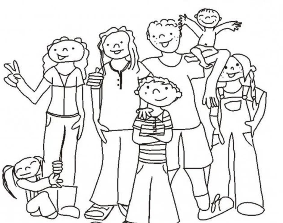 Нарисовать маму папу сестру и брата. Семья рисунок карандашом. Раскраска семья. Раскраска "моя семья". Семья контурный рисунок.