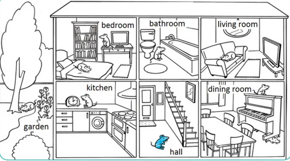 Нарисовать свою комнату по английскому 3 класс