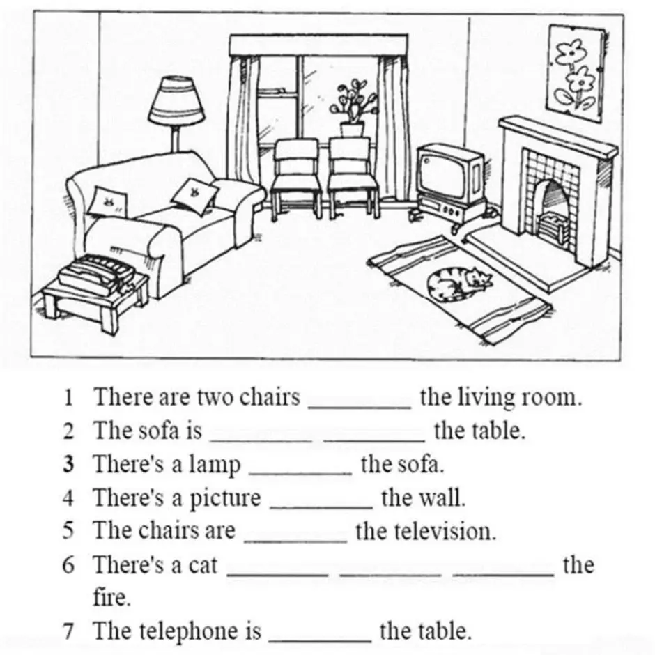 описание интерьера комнаты 6 класс