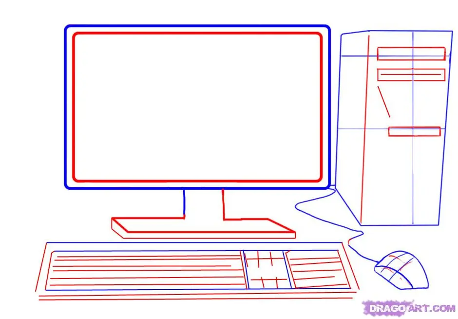 Рисунки компьютера карандашом