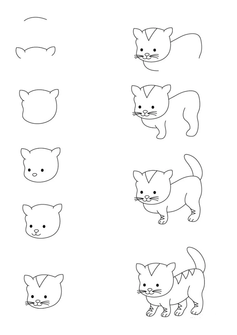 картинки котят для начинающих