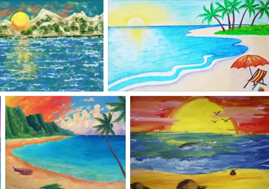 Рисунок красота моря окружающий мир 2 класс. Красота моря рисунок. Море рисунок для детей. Рисование красота моря. Рисунок на тему море.