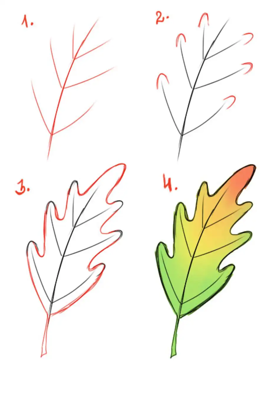 Листек. Как рисовать листья пошагово. Лист клена поэтапное рисование. Поэтапное рисование листьев деревьев. Рисование осенними листьями.