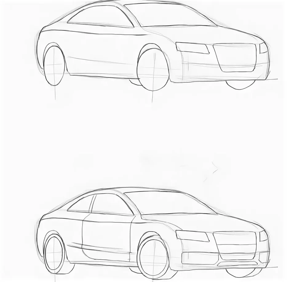 Быстро нарисовать автомобиль