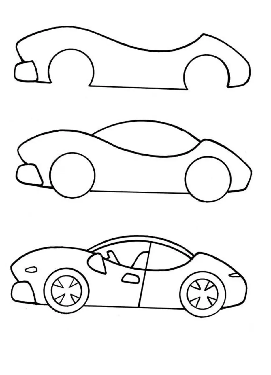 Как Нарисовать Маленькую Машинку (62 Фото)