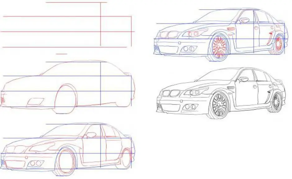 Автомобиль нарисовать своими руками