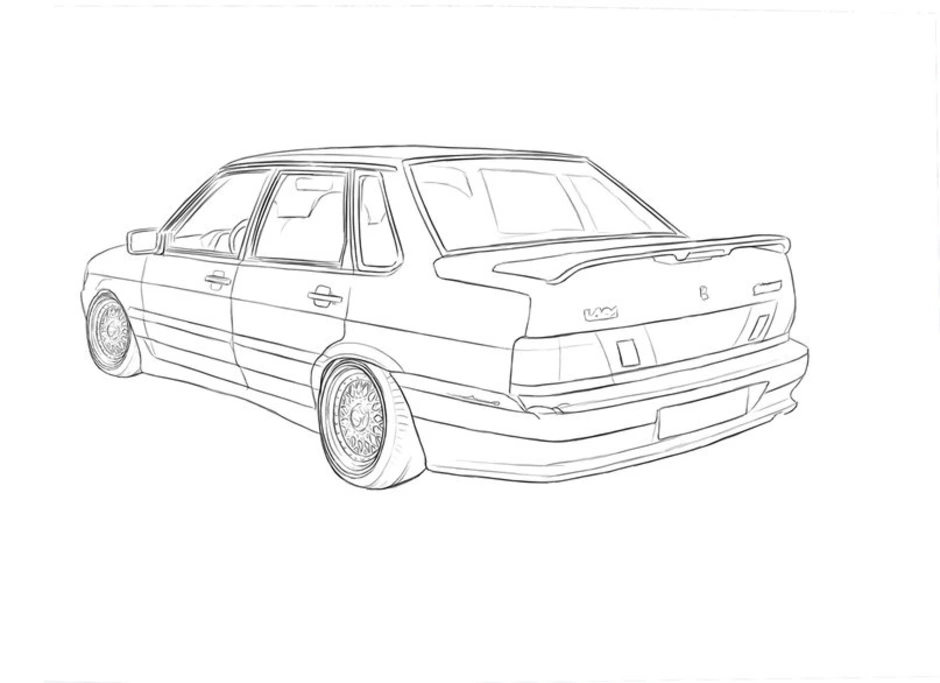 Лада ваз 2114 рисунок