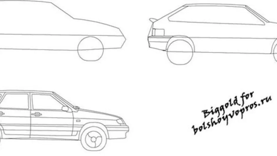 Ваз 2114 эскиз