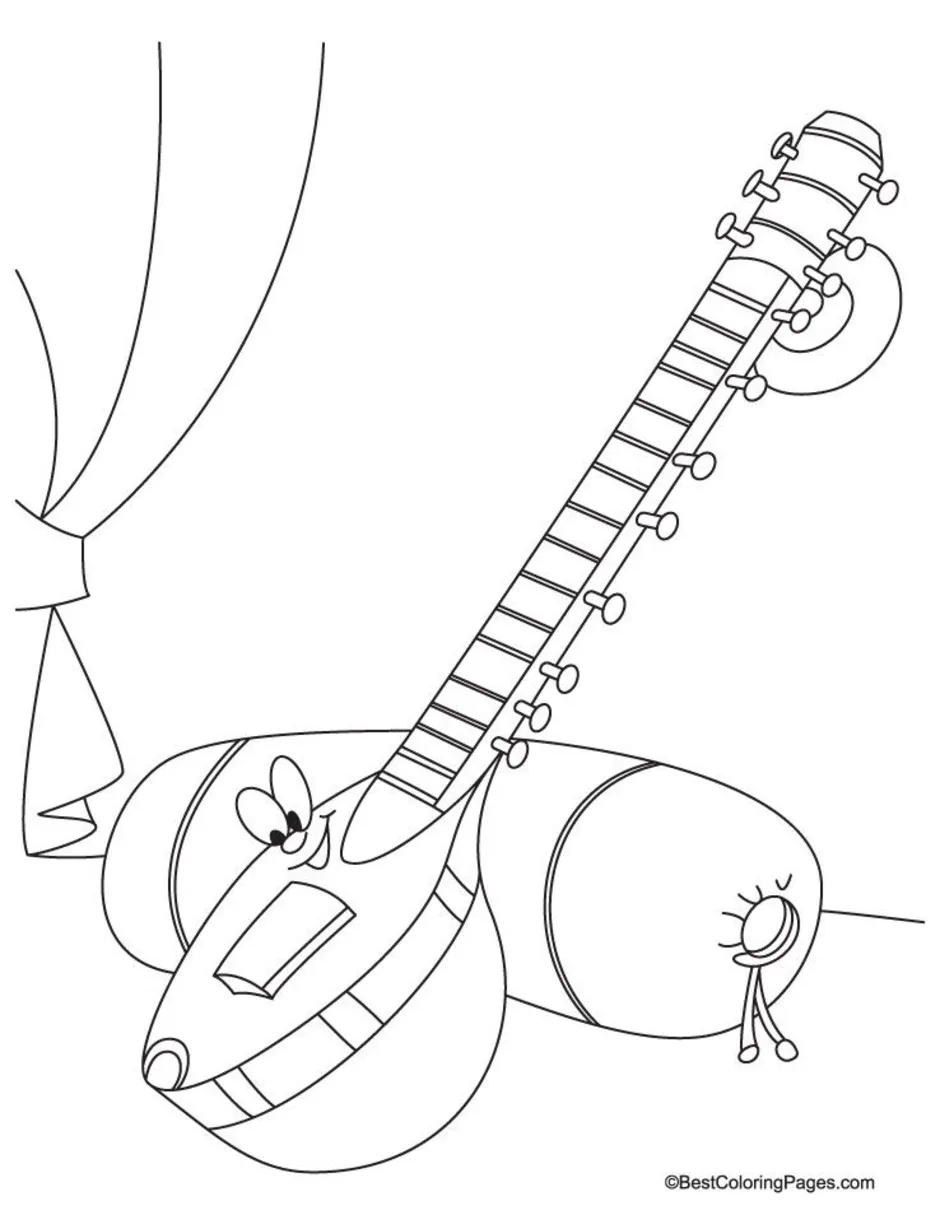 Книжка-раскраска с наклейками: Музыкальные инструменты: Для детей 3-5 лет (на русс., англ.яз.)