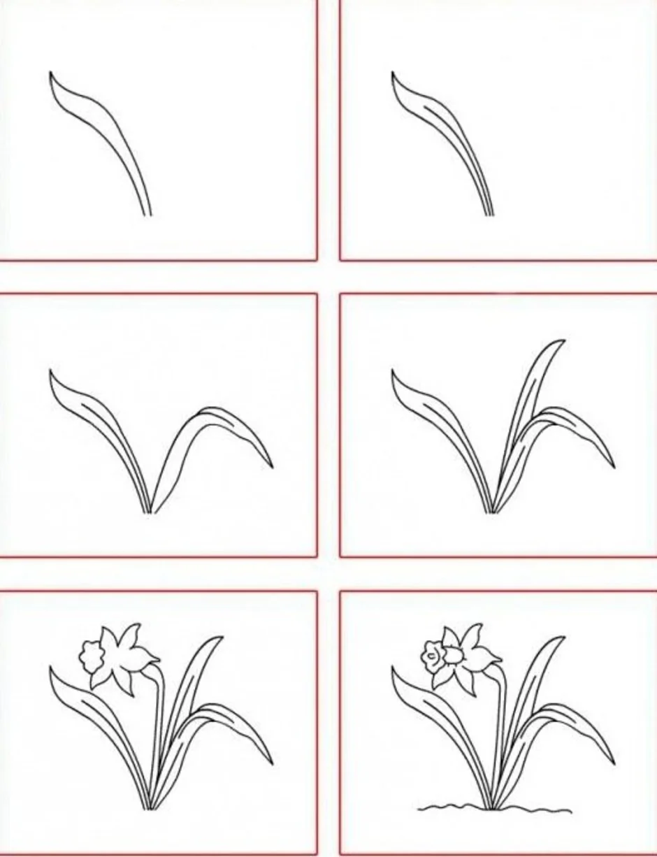 Презентация рисуем нарциссы поэтапно
