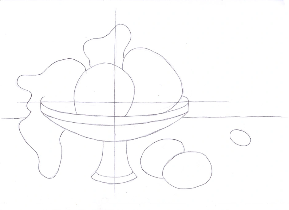 Натюрморт 6 класс изо картинки легкие карандашом