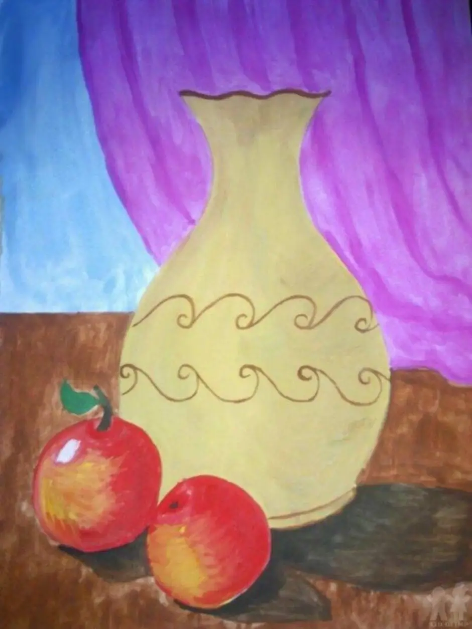 Изо 4 класс ваза. Натюрморт с фруктами для детей. Натюрморт рисунок. Натюрморт лёгкий для детей. Рисование натюрморта из фруктов.