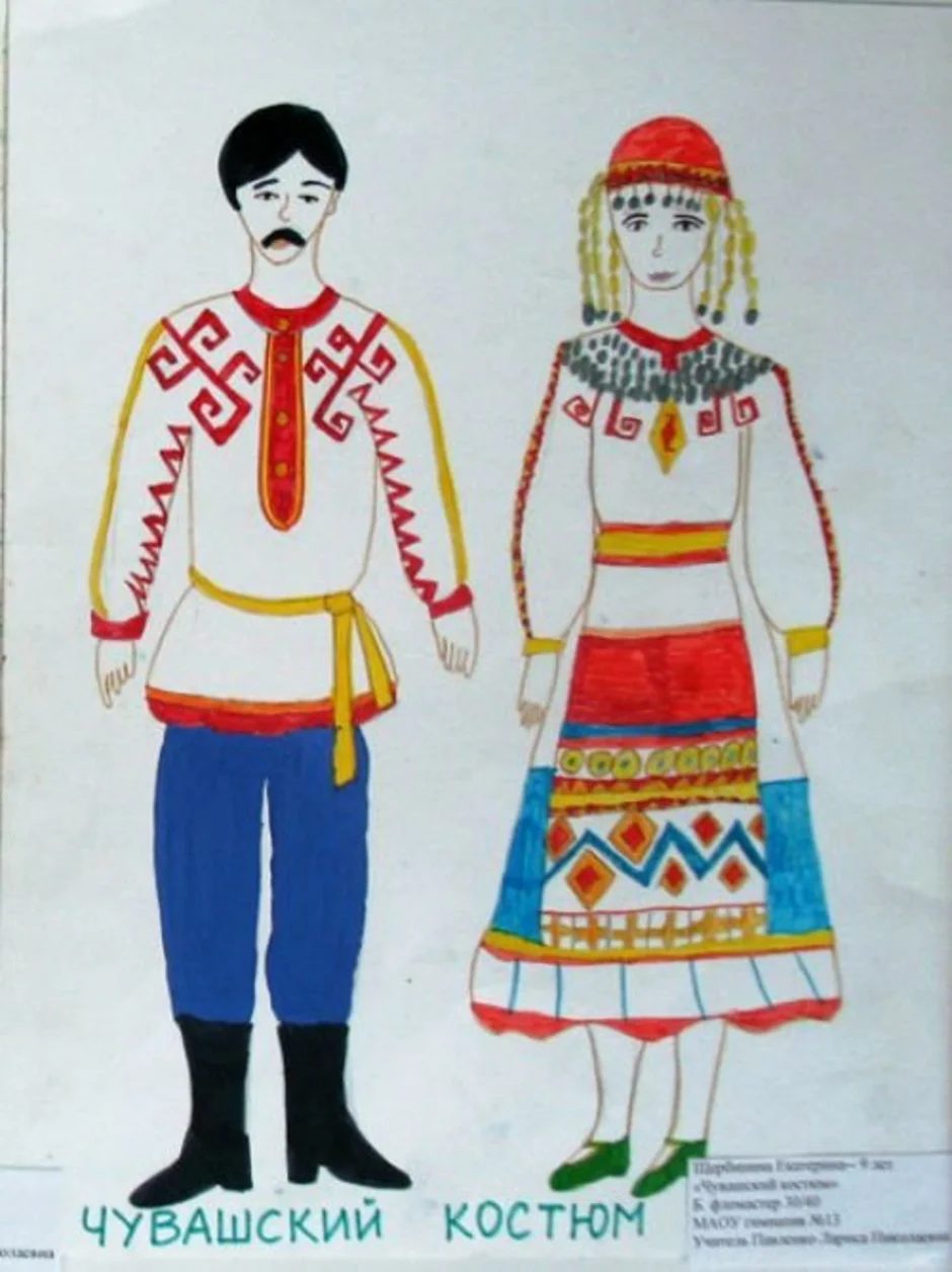 Раскраска чувашский костюм | Раскраски, История искусства, Милые каракули