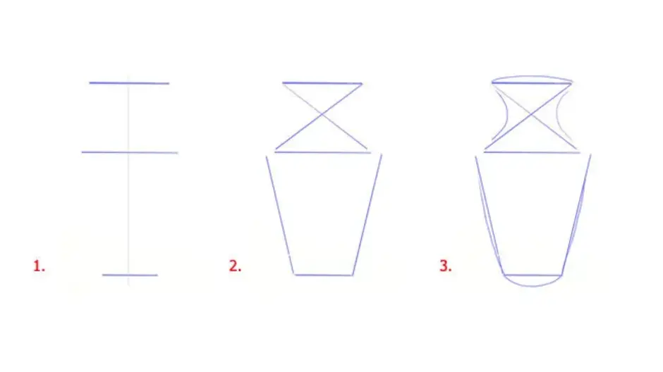 Как рисовать вазу поэтапно
