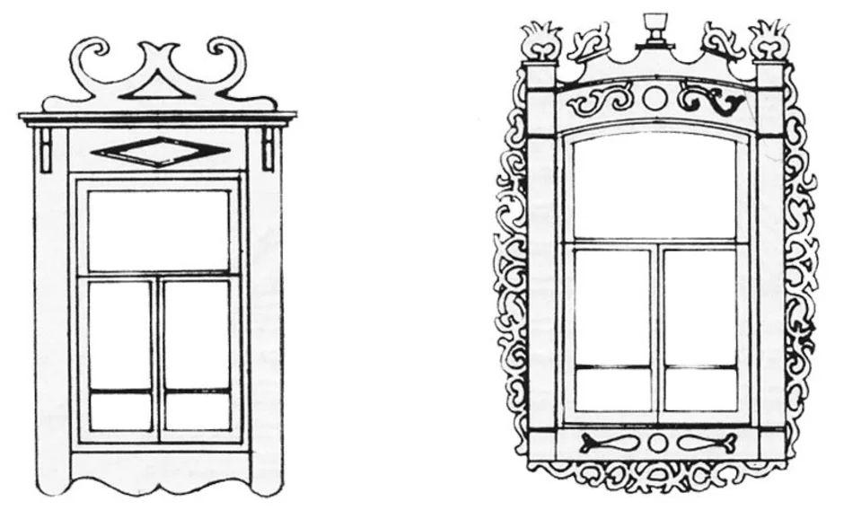 Наличники рисунок шаблон