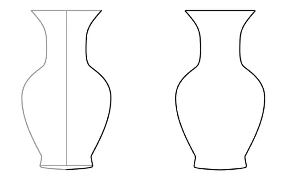 Рисунок вазы простым карандашом