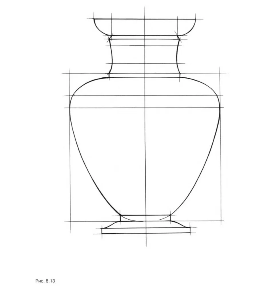 Рисунок вазы простым карандашом