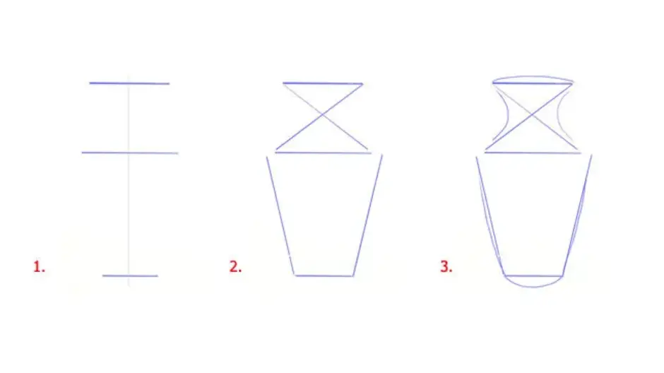 Вазы поэтапно карандашом. Поэтапное рисование вазы. Пошаговое рисование вазы. Поэтапный рисунок вазы карандашом. Ваза карандашом для начинающих.
