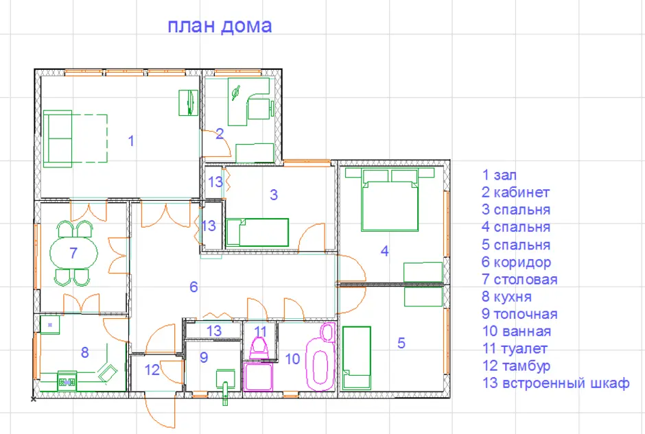 План 7 класс. План дома. Графический план дома. План эскиз планирование дом. Одноэтажный домик чертеж четырехкомнатная.