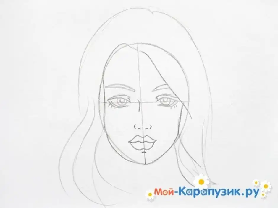 Поэтапно нарисовать лицо девушки карандашом для начинающих. Портрет мамы карандашом для начинающих. Рисование лицо девушки поэтапно карандашом. Портрет мамы рисунок карандашом. Рисунки для мамы для начинающих.