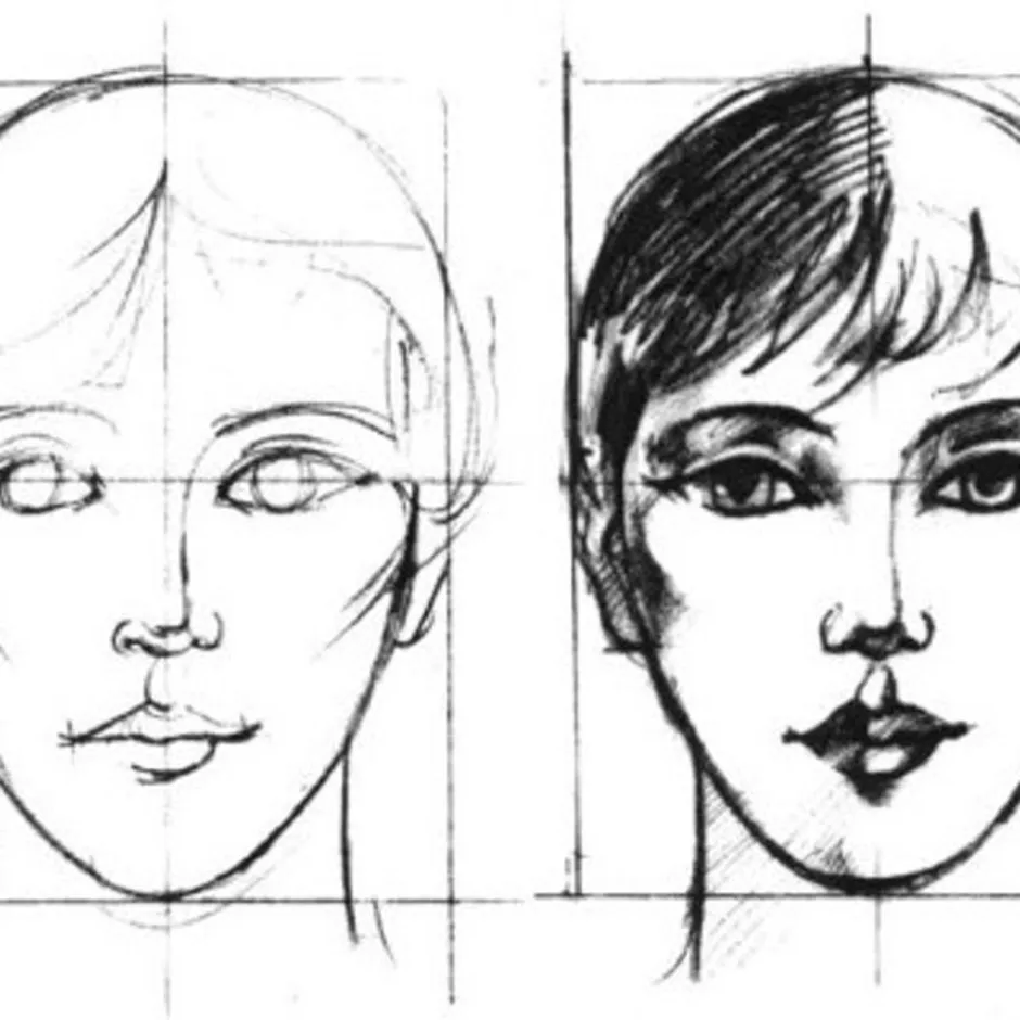 Портрет человека 4 класс изо. Лицо человека рисунок. Лицо для рисования. Лицо карандашом. Лицо человека рисунок карандашом.