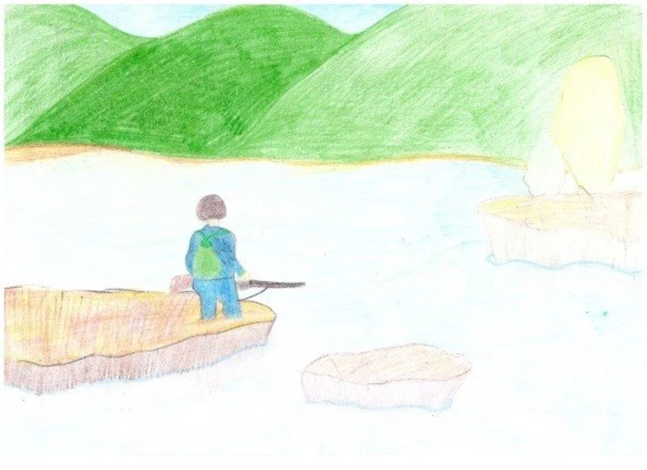 Иллюстрация к рисунку васюткино озеро