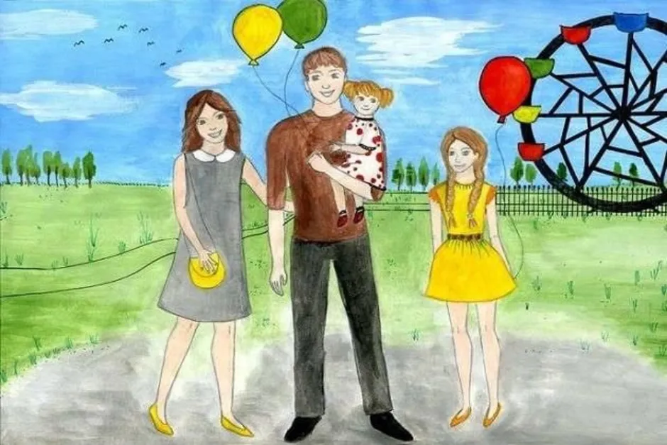 Моя счастливая 7 жизнь. Семья рисунок. Рисунок моя семья. Рисунок на тему семья. Портрет моя семья.