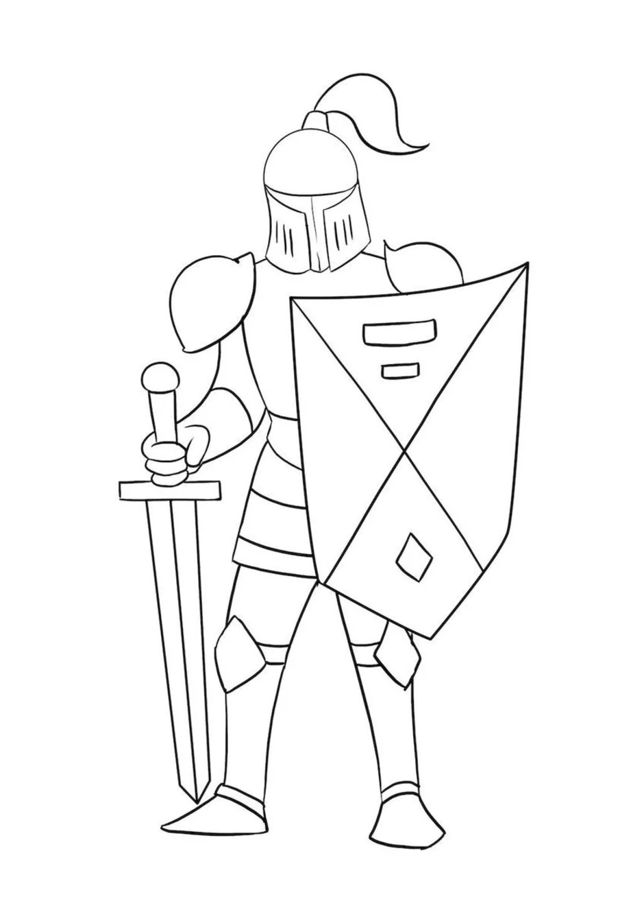 Как Рисовать Рыцаря