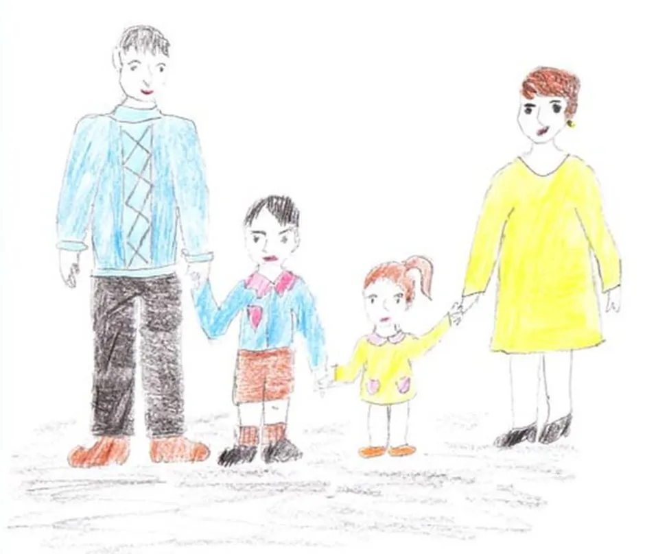 Нарисовать маму папу сестру и брата. Рисунок на тему семья. Рисунок моя семья. Рисунок на тему моя семь. Рисунок семьи детский.