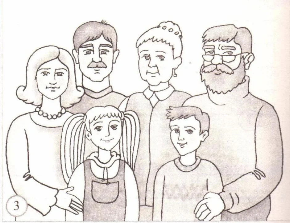 Рисунок семья 3 класс английский язык. Семья рисунок. Рисунок на тему человек вигруппе. Раскраска семья. Моя семья задания.