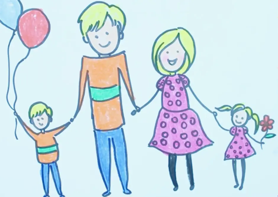 Рисунок на тему семья легко. Семья рисунок. Рисунок моя семья. Рисунок на тему день семьи. Рисунок семьи детский.