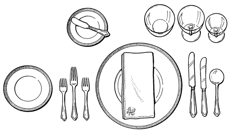 Рисунки на тему этикет за столом