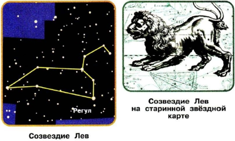 Лев созвездие схема 2 класс окружающий мир