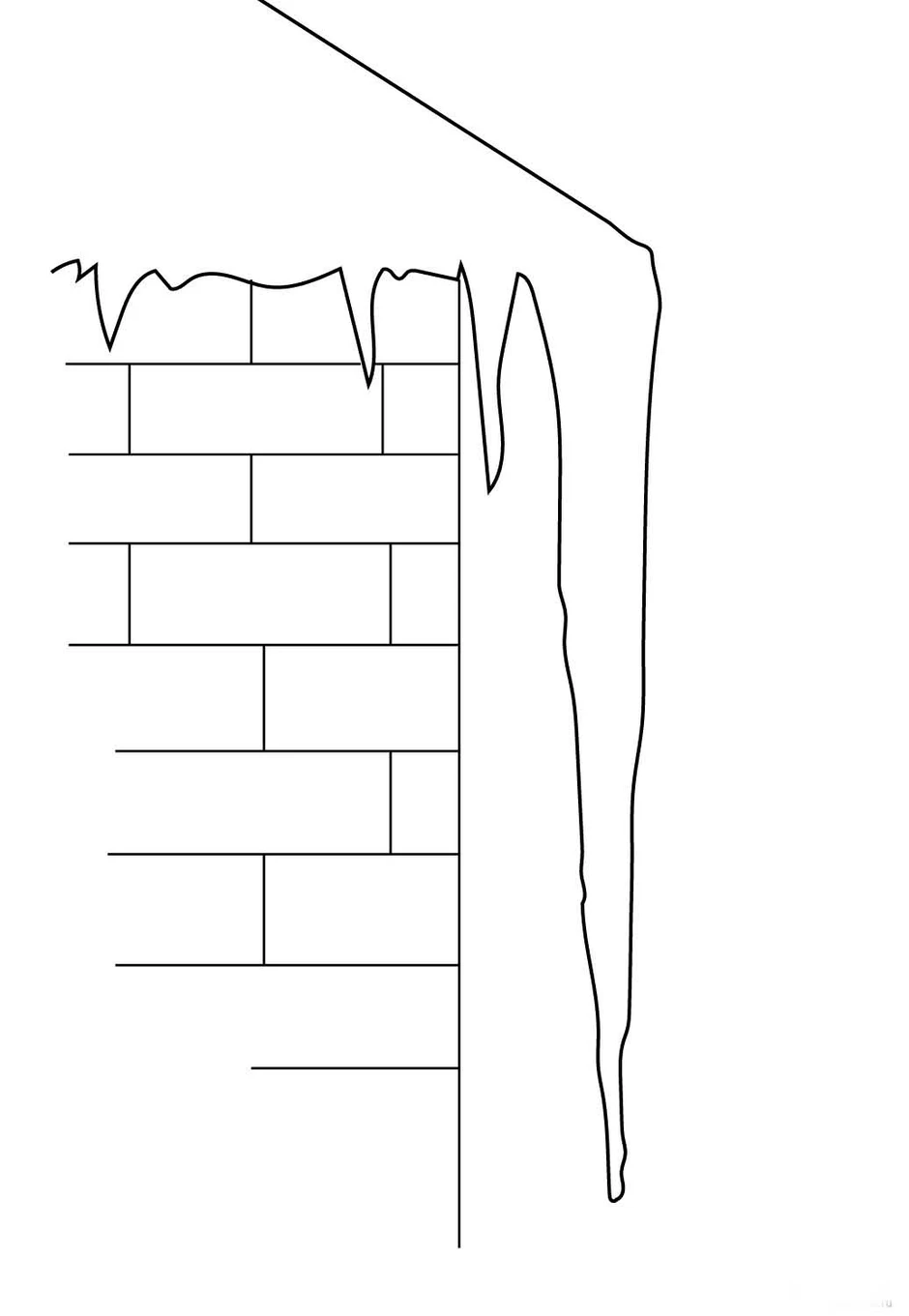 Как нарисовать сосульки