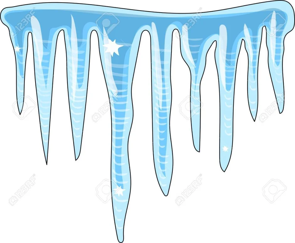 Как нарисовать сосульки